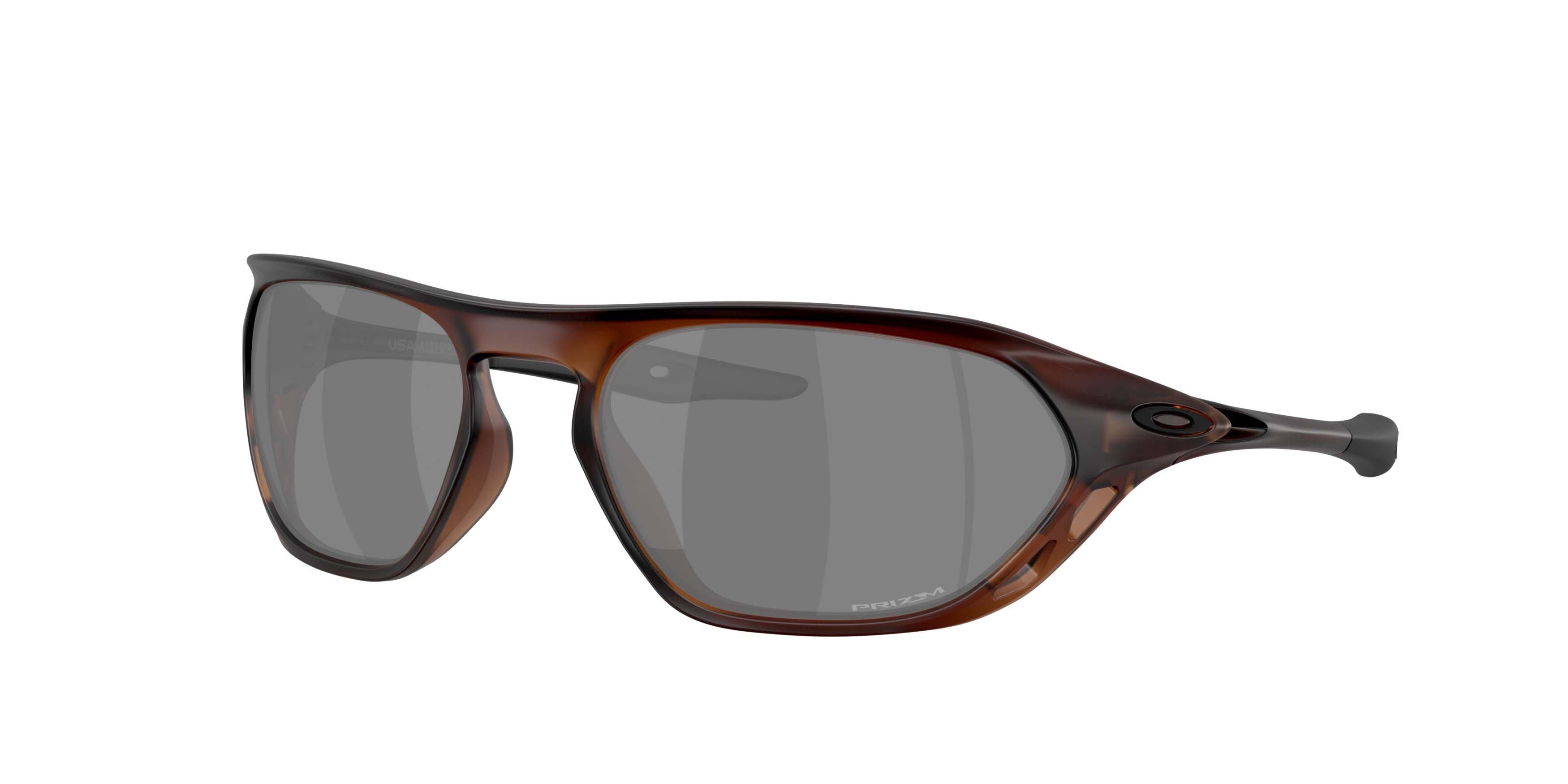 Oakley Cage Jacket Prizm Black Sunglasses - Matte Rootbeer - BROWN/BLACK